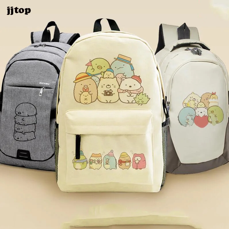 Sumikko Gurashi школьный рюкзак аниме периферийная двухмерная сумка через плечо милый рюкзак для животных школьная сумка подарок на день рождения