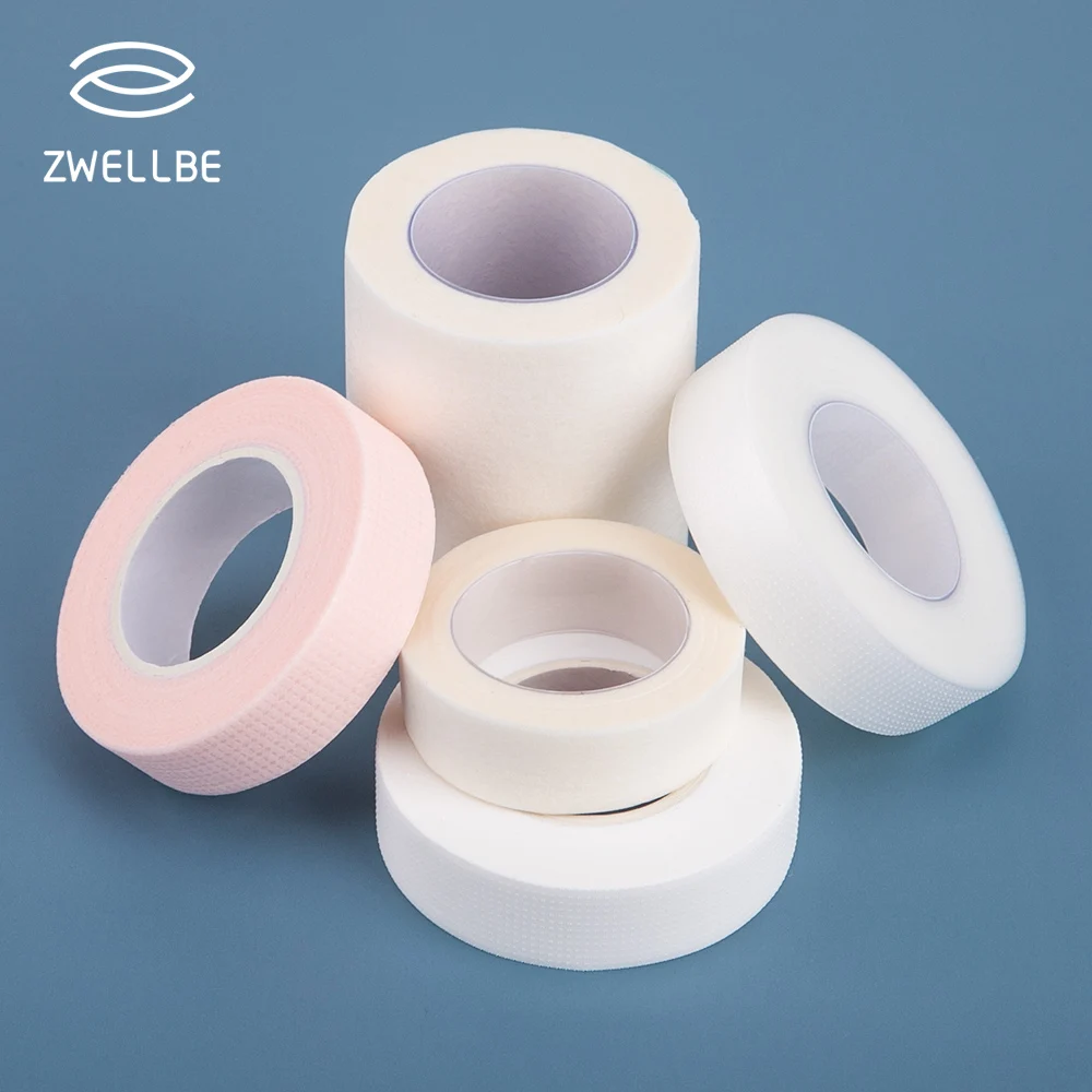 zwellbe 3 Rolls Eyelash Extension Lint Free Eye Pads White Tape Under Eye Pads Paper T For False Eyelash Patch Make Up Tools
