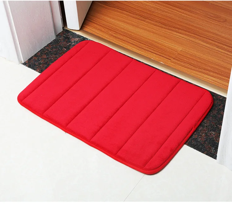 Memory Foam Противоскользящий водопоглощающий гигиенический коврик толстый дверной коврик для ванной комнаты спальни гостиной коврик