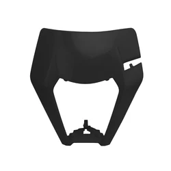 Universal Headlight Plate for Enduro and Dirt Bike Motorcycles (Black)