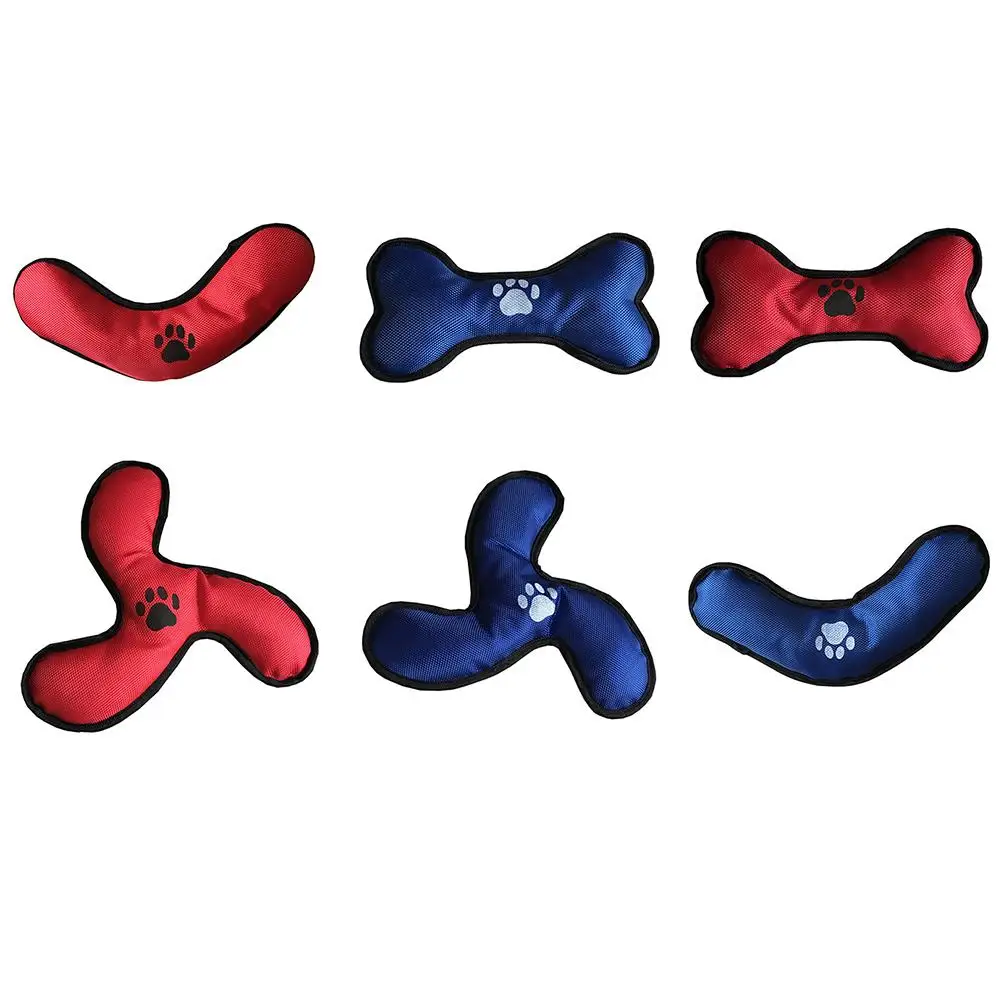 Жевательная игрушка для собак ткань Оксфорд кости-shape форме, благодаря чему создается ощущение невесомости с звуковые игрушки для домашних животных собак шлифовальные игрушки интерактивные жевательные Смешные воспроизведение звука игрушки