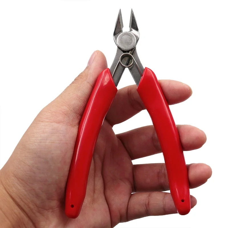 

Mini diagonal pliers 170 electrical wire cable cutters steel cutting side snips flush plier for DIY trimming repair Hand Tools
