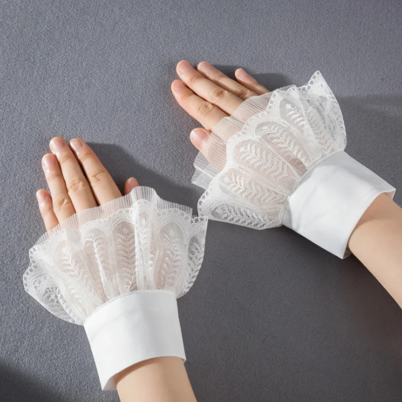 белые манжеты. нарукавники женские под платье. накладные манжеты на рукавах. манжеты с рюшами. белые манжеты.