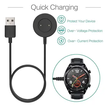 

2pc Quick Charger for Huawei Watch GT/ GT 2/GT2E /Classic Sport /Honor Magic Watch Dream Smartwatch GT2 USB Charging Cable 100cm