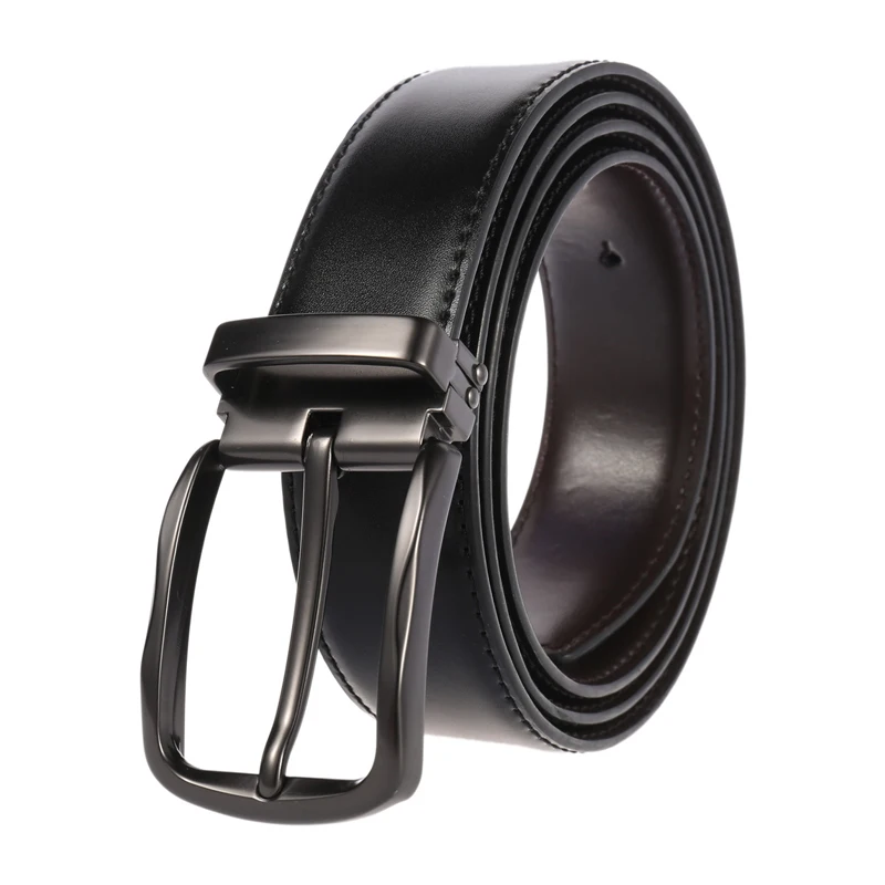 Black buckle Black Мужской кожаный ремень medyla, мужские ремни с пряжкой из натуральной коровьей кожи 130 см, высокое качество, мужской ремень s cinturones hombre - Цвет: Black buckle Black