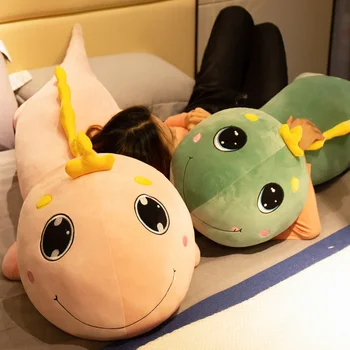 

80-130cm Giant Crown Big Eyes Dinosaur Plush Toy Soft Animal Dragon Plush Doll for Kids Baby Stuffed Sleep Pillow Cartoon Gifts