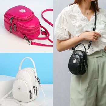 

Crossbody Bags for Women Luxury Handbags Women Bags Designer Daisy Clutch Purse Ladies Hand Bags Washed Leather Solid Handbags
