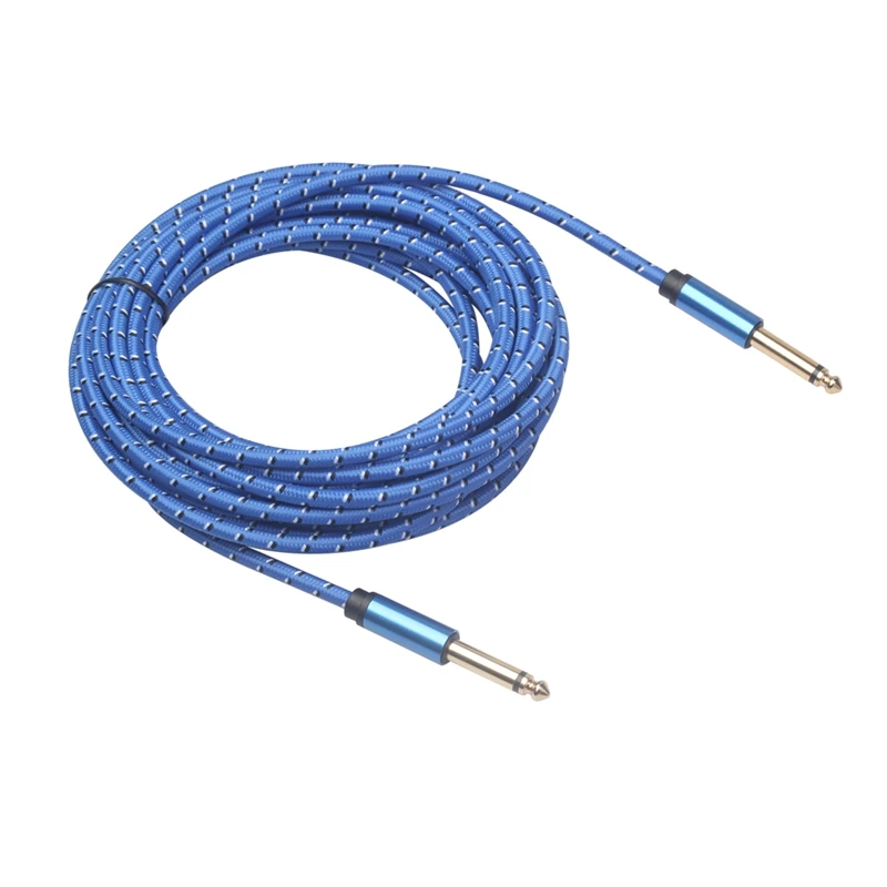 

Electric Guitar 6.35mm Male to Male Aux Cord Cable Wire Cord 6M No Noise Shielded Bass Cable for Guitar Amplifier Accessories Mu