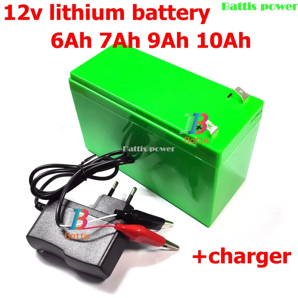 12V 6ah литий Батарея 18650 Батарея для детей возрастом от 12V UPS Солнечный уличный светильник Светодиодные ленты светильник не подходит для заводки автомобиля+ 1A заряда