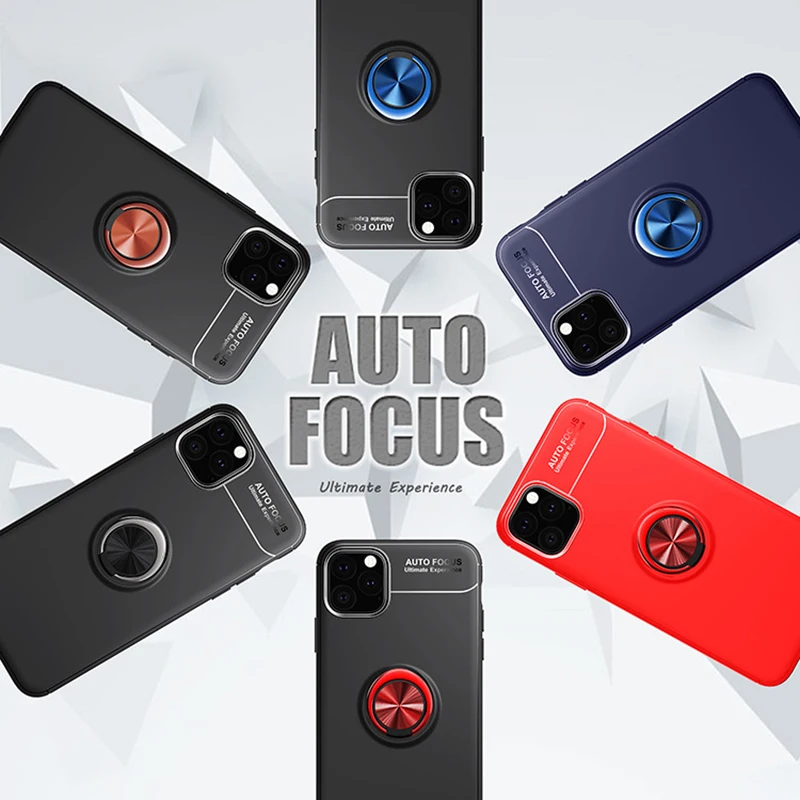 

New For iPhone 11 Case Car Magnetic Ring bracket Silicone Anti-knock TPU Case for iPhone 11/11 Pro/11 Pro Max