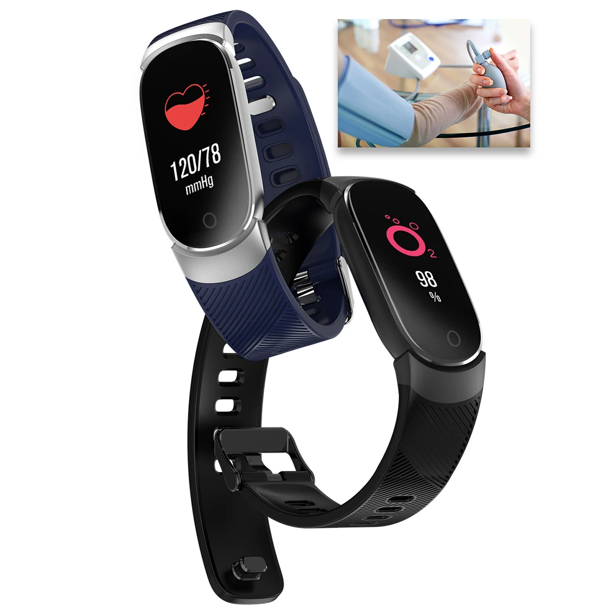 Free Shipping Smart Bracelet Waterproof Fitness Tracker Health Monitoring Smart Wristband Smartband Monitor Health Wristband