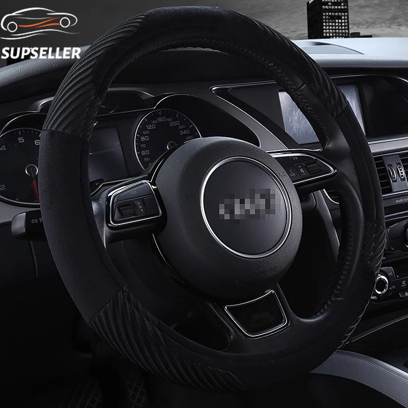 

steering wheel cover 38cm LANOS Qashqai RX450H Tiguan EXPLORER Sprinter Presage Venga RANGER E-Class Creta XC90 FUSION 5-series