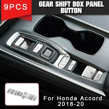 

High Quality Car Accessories Interior Gear Shift Box Panel Button Cover Trim Decor For Honda Accord 2018-20