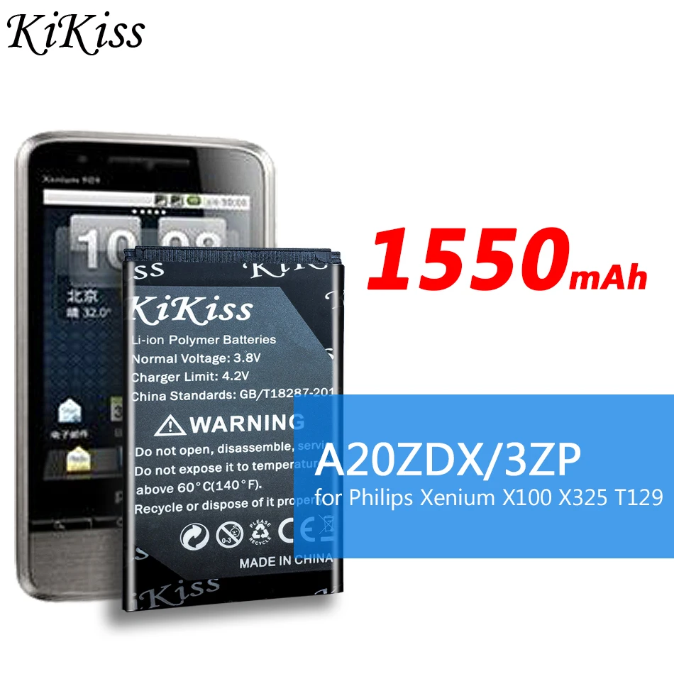 1550 мАч батарея телефона для PHILIPS Xenium X325 X100 T129 батарея A20ZDX/3ZP+ номер отслеживания