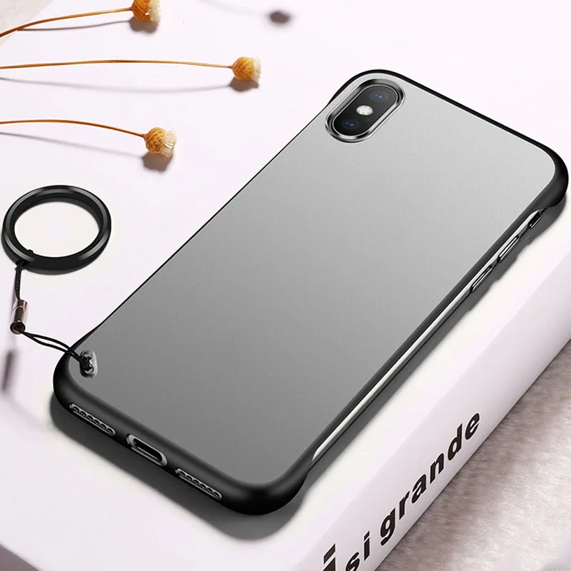 Безрамное кольцо-кольцо Крышка для Vivo Y17 Y15 Y12 Z1 V15 Pro Y91 Y91i Y95 Y85 V9 Матовый Прозрачный Жесткий ПК+ ТПУ чехол для телефона