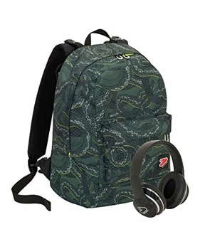 

Zaino SEVEN THE DOUBLE - PYTHON - Verde - Cuffie wireless - 2 zaini in 1 REVERSIBILE