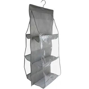 

6 Pocket Hanging Handbag Organizer