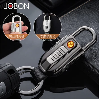 

JOBON Multifunctional Keychain Lighter Men's Waist-mounted High-end Car Keychain Electronic Lighter