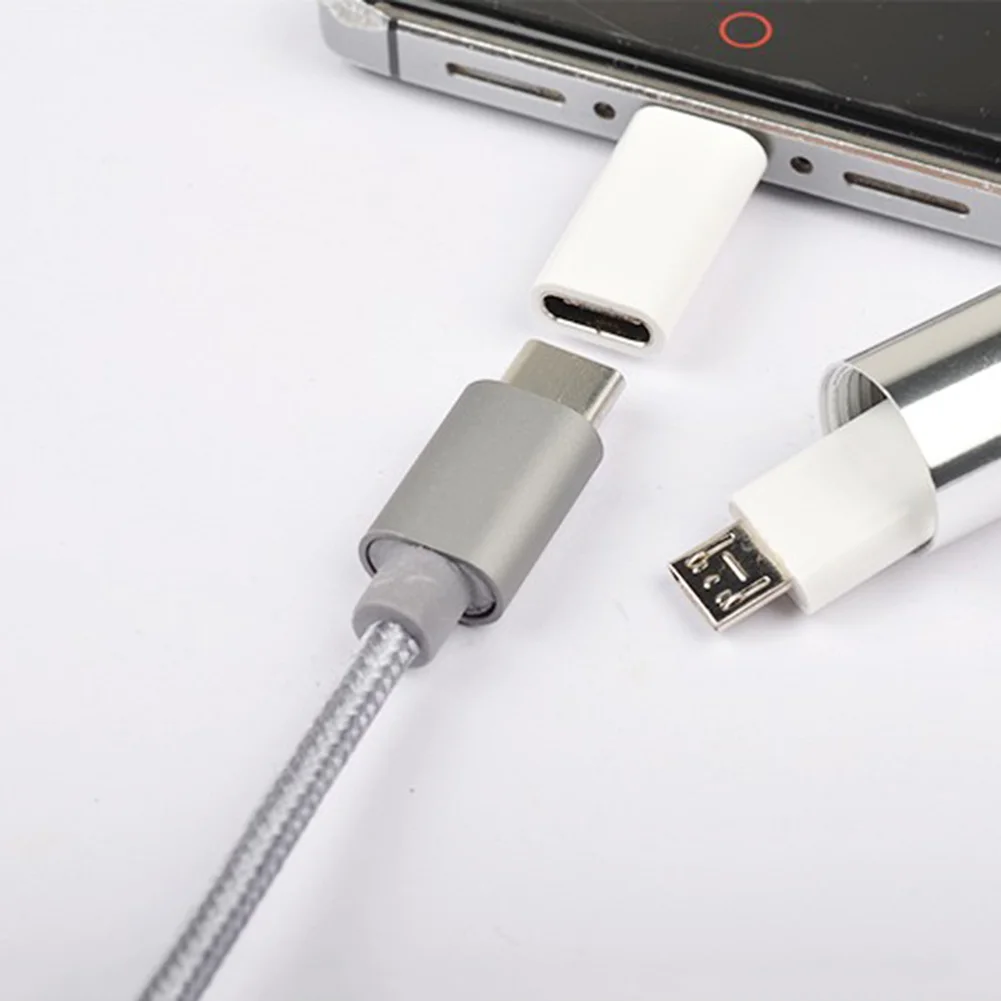 Мини-usb 3,1 type C Женский к Micro USB Мужской адаптер зарядного устройства для Macbook Oneplus конвертер адаптер