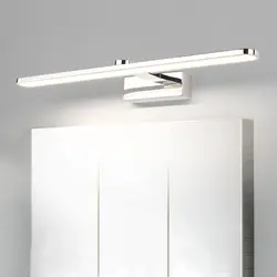 8 Вт/10 Вт/12 Вт Светодиодный светильник с зеркалом для ванной, настенный светильник из нержавеющей стали