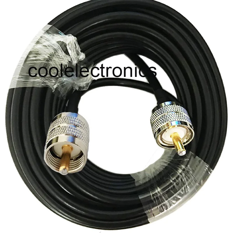 Коаксиальный кабель RG58 50-3 PL259 UHF штекер-УВЧ штекер радиочастотный адаптер