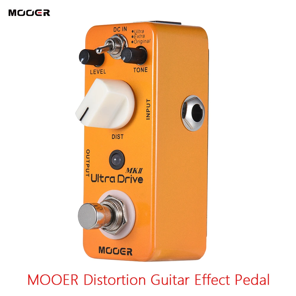 MOOER Ultra Drive MKII педаль для гитарных эффектов Искажение гитары 3 режима истинное