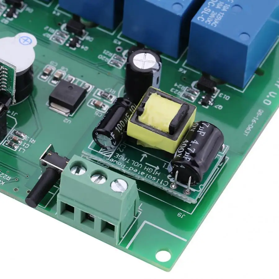 Rf дистанционный модуль 110-240 В релейный модуль 6 каналов RF релейная плата с пультом дистанционного управления