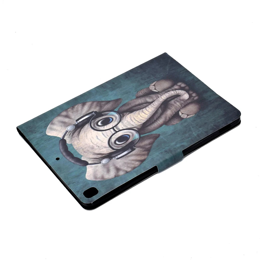 Флип-Кейс для iPad 10,2 чехол A2200 A2198 A2232 10,2 дюймов фундамент Tablet модный детский комплект одежды; одежда с принтом мультяшного слоника собака Fundas Coque