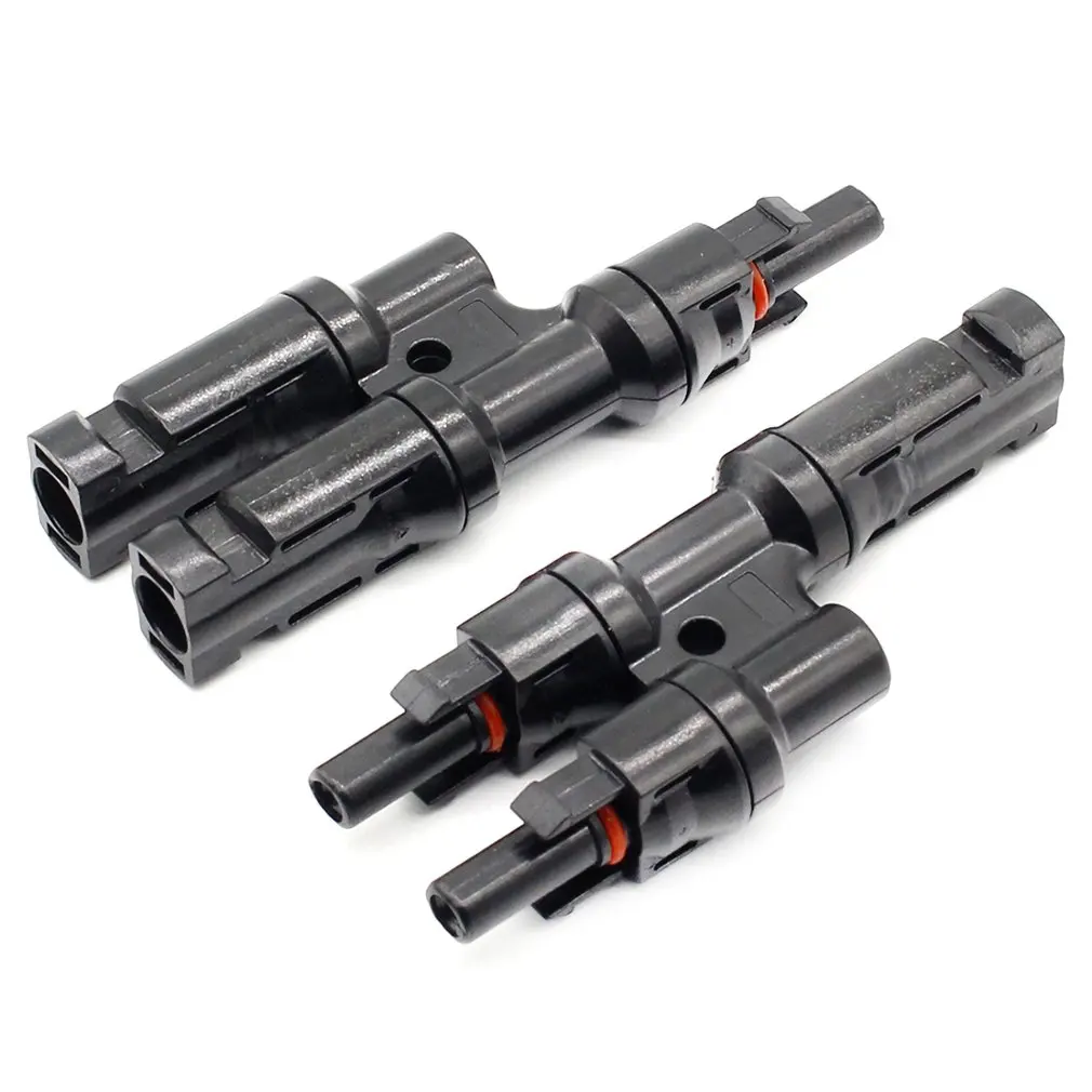 

Solar Panel MC4 T Branch Connectors Cable Splitter Coupler Combiner for Parallel Connection Between Solar Panels