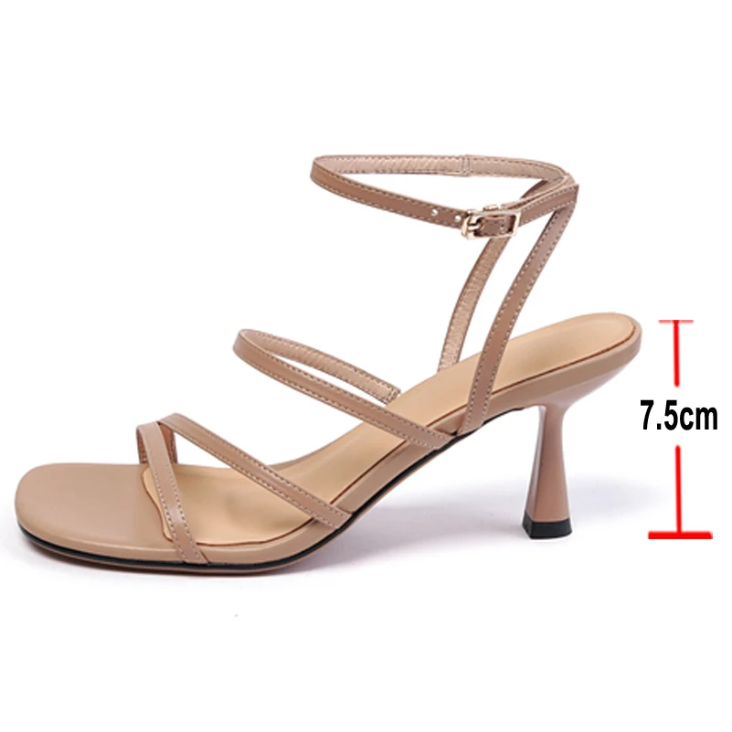 Women Square Ankle Strap Sandals women high heels platform high heels sandals platform sandals ankle buckle sandals For Summer