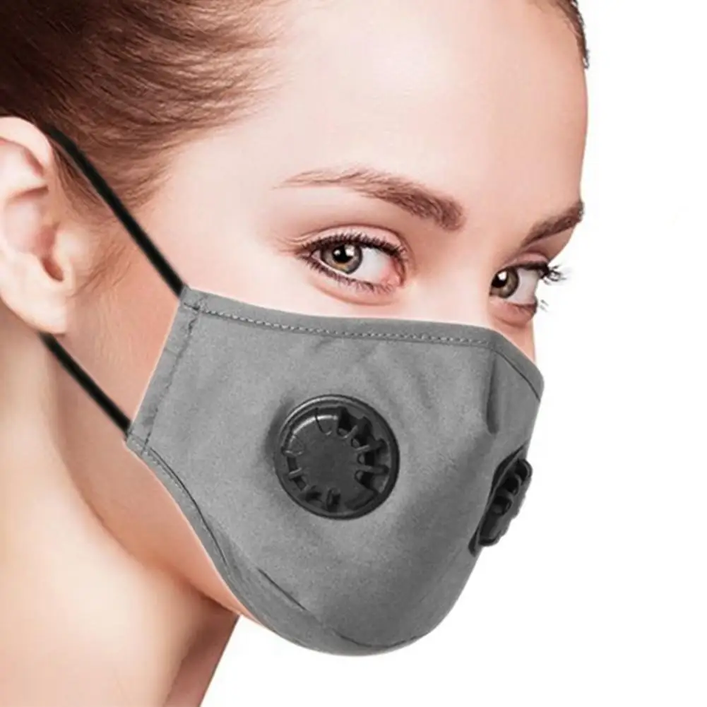 Пылезащитная маска с двойным клапаном от пыли и дыма регулируемыми ремешками