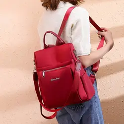 SHUJIN женский рюкзак нейлоновый женский Одноцветный рюкзак для путешествий женская школьная сумка Подростковая сумка для девочек сумка на