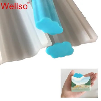 

DIY Handmade Cloud Silicone Tube Soap Mold Long cylinder Shape Silicon Mold Special for Soap Molding
