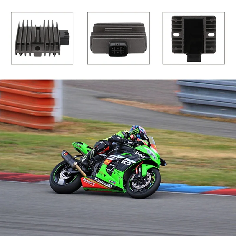 Аксессуары для мотоциклов Регулятор напряжения Выпрямитель для Kawasaki ER6N Ninja 650R Z750S Versys Z1000 ZX1000 Ninja