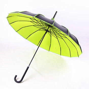

16 Ribs Pagoda Parasol Princess Long-Handle Windproof and Rainy Umbrella TUE88