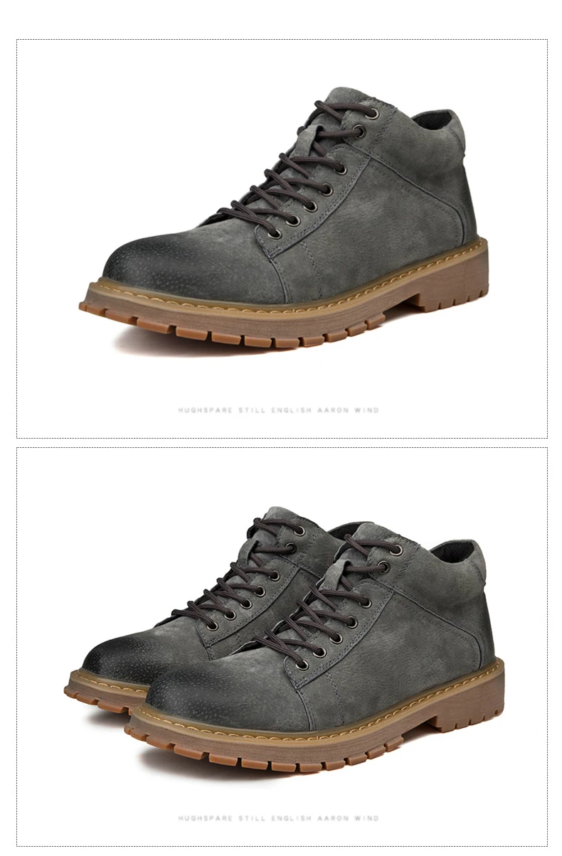 Mazefeng/Новые мужские кожаные ботинки; модные осенне-зимние Брендовые ботильоны; мужская обувь на шнуровке; повседневная обувь; Прямая поставка
