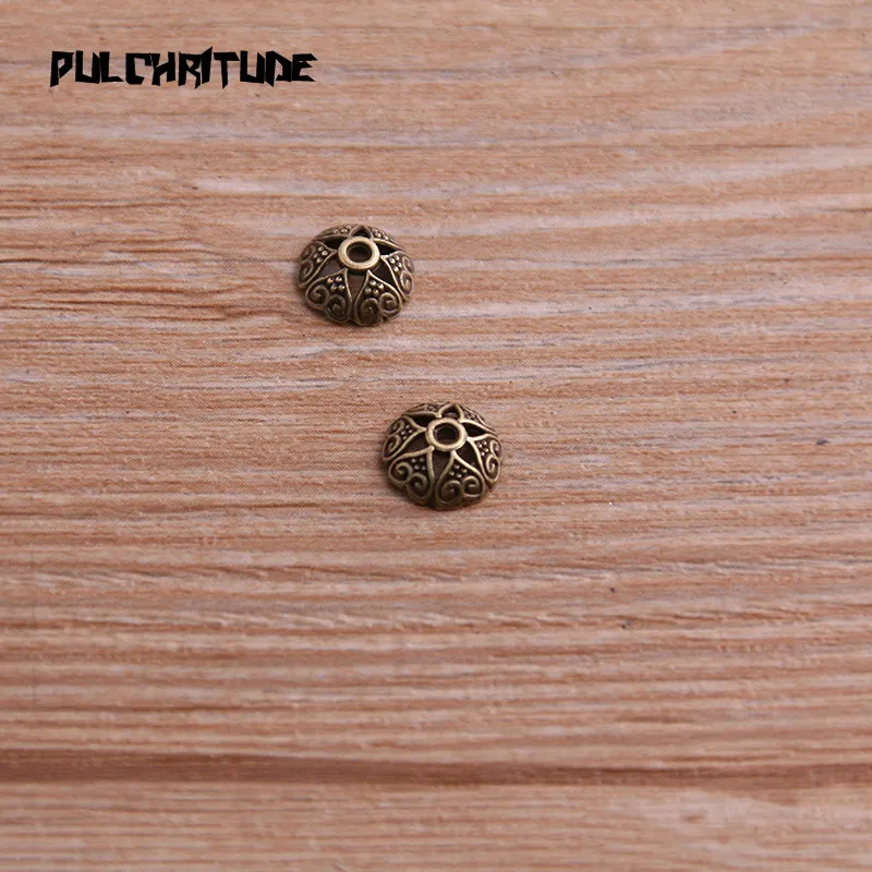 Pulchrode 100 шт 3*8*8 мм двухцветная пустотелая мини-цветок DIY разделенные ювелирные аксессуары Подвески для изготовления ювелирных изделий