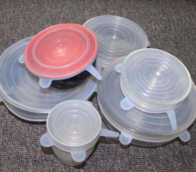 Силиконовый материал BPA бесплатно и Многоразовые продукты могут быть использованы в микроволновой печи или холодильниках свежий Хранитель крышка термостойкие