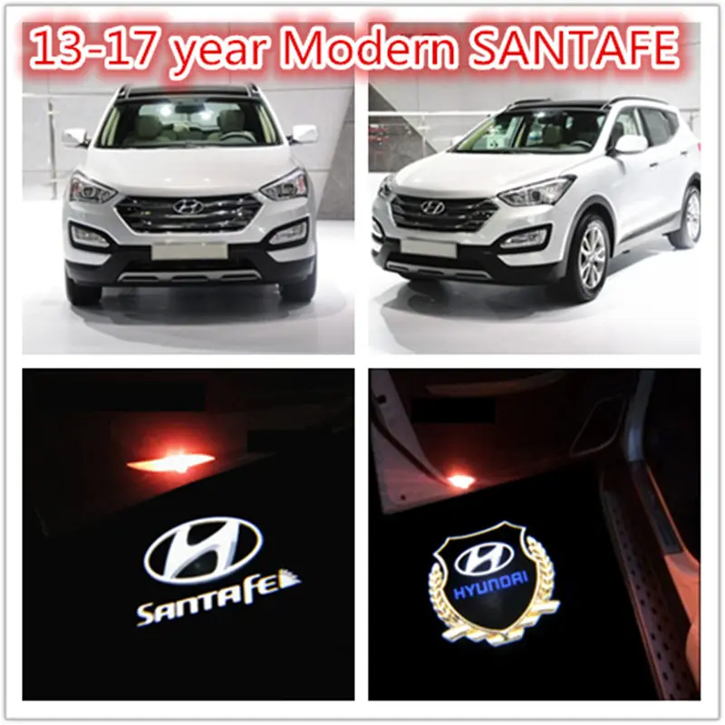 Автомобильный приветственный светильник для современного Santafe 2 шт./компл