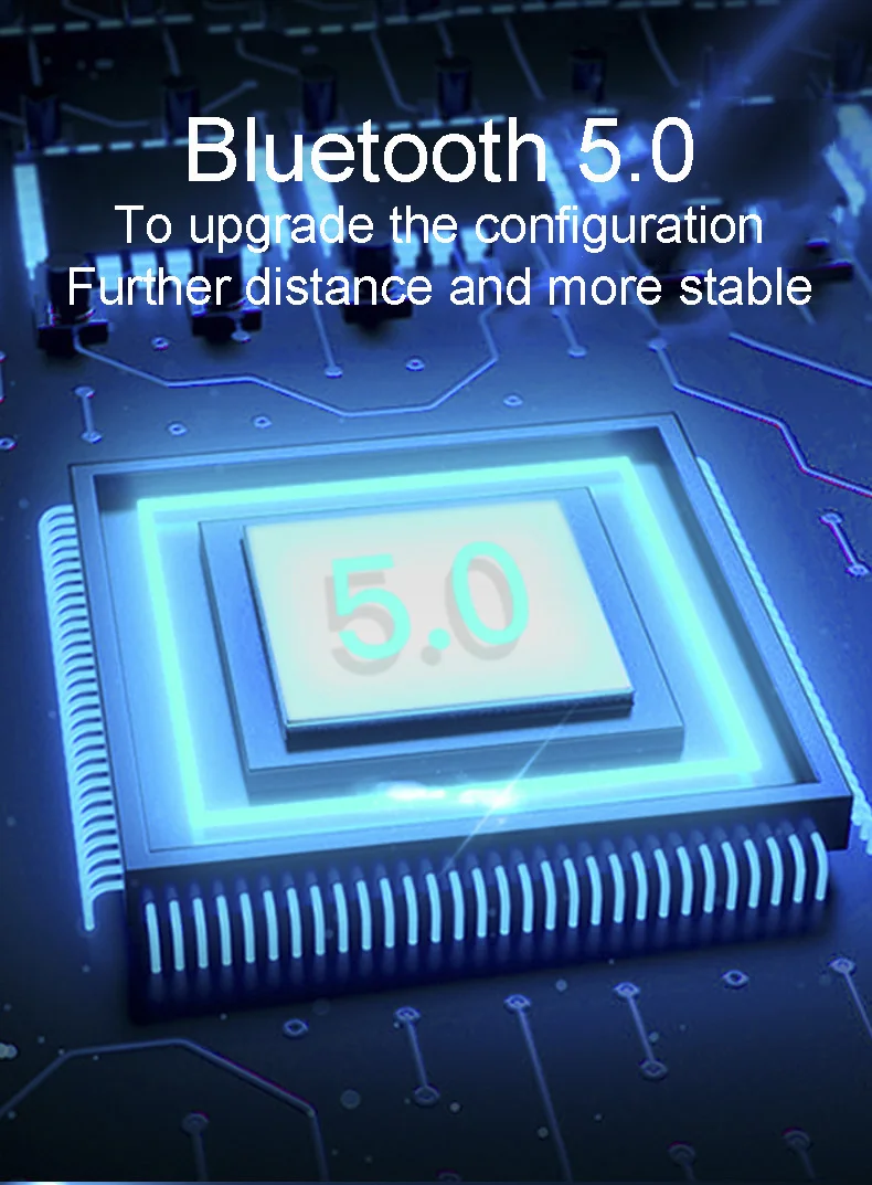 Интеллектуальный отпечаток пальца сенсорный Bluetooth 5,0 наушники IPX5 Водонепроницаемая гарнитура с беспроводной быстрой зарядкой