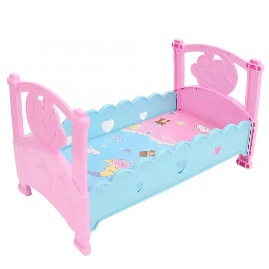 Lit De Poupee De Princesse En Plastique Accessoire De Maison De Jeux Pour Bebe Aliexpress