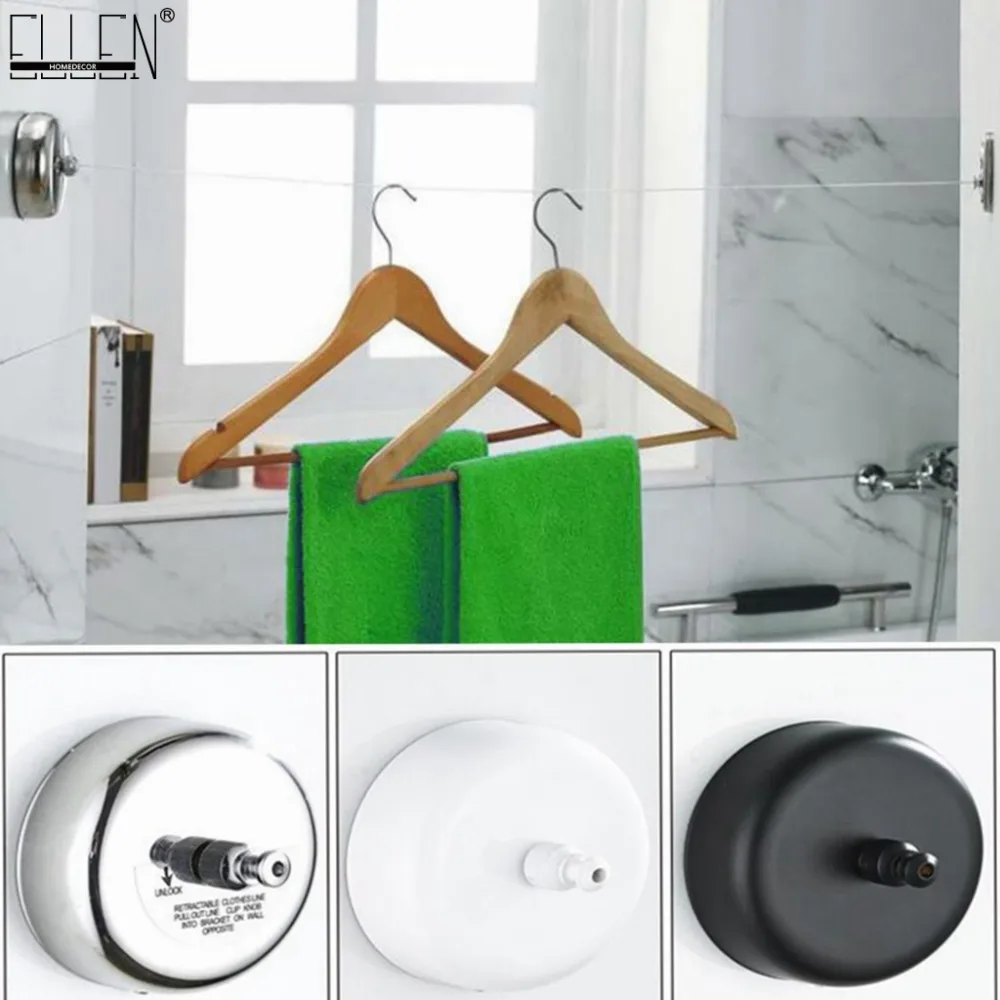 ELLEN 3M clothesline 304 Stainless Steel Clothes Retractable Frying