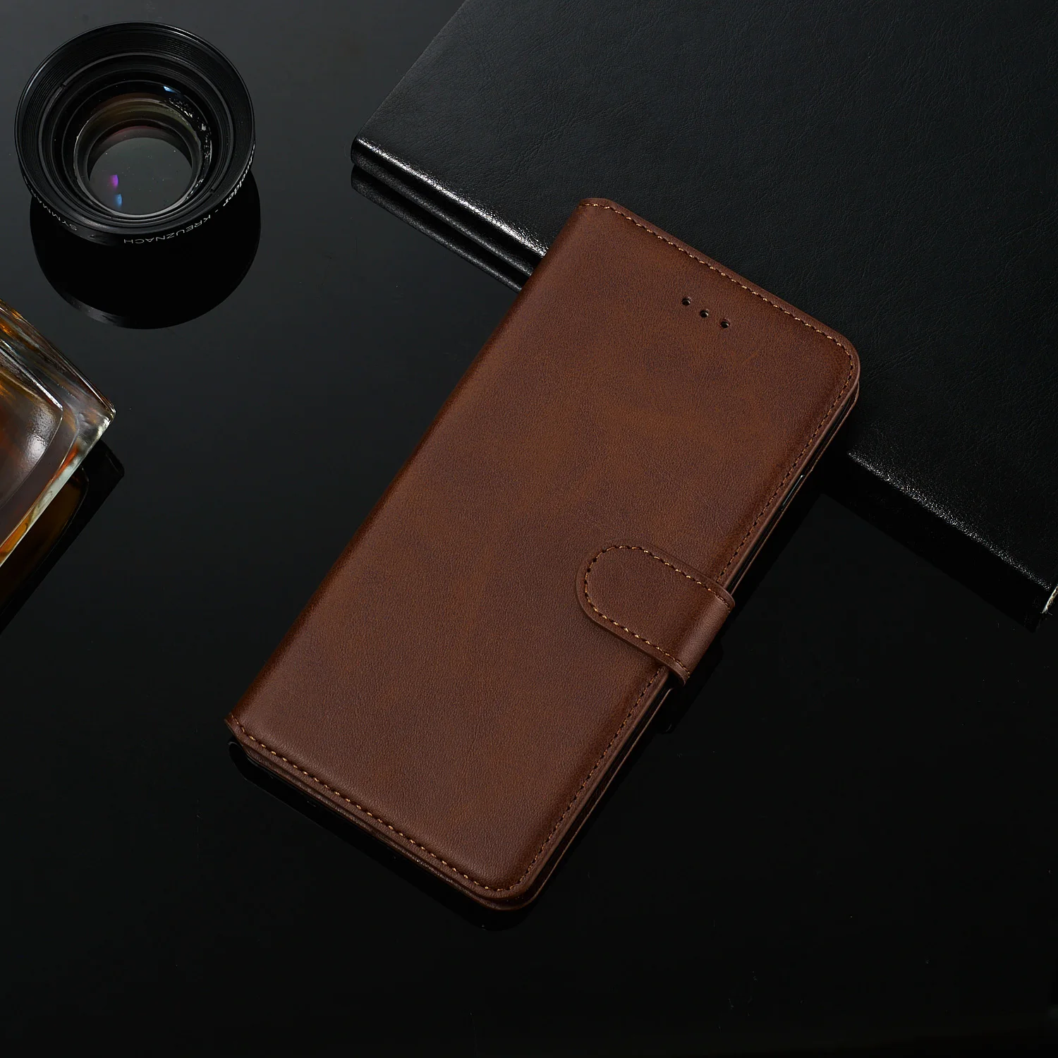 Кожаный чехол книжка для Huawei Y5 Y7 Y9 Prime Y6 2019 P Smart Plus Z P40 Honor 9X 8A 8S 10i 10 Lite 7C 7A 20