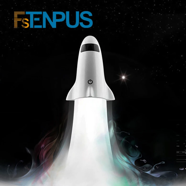 

FSTENPUS Creative Apollo Rocket Night Light Rechargeable Christmas Indoor Decoration Light Children Gift Baby Light