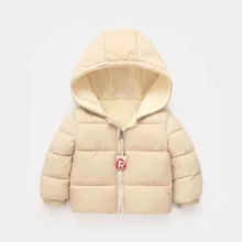 Chaqueta acolchada con capucha para niños y niñas, ropa de bebé de 3 meses a 6 años, color sólido, de Cachemira de cordero, para Otoño e Invierno