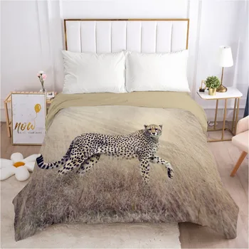 

3D Duvet Covers Custom Design Leopard Comforter Case Quilt Cover Beddings Quilt Covers King Queen Full Twin Size Bedding Sets