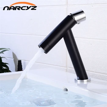

Basin Faucet Retro Black/Nickel Gold Taps Bathroom Sink Faucet Single Handle Hole Deck Vintage Wash Hot Cold Mixer Tap CraneB591
