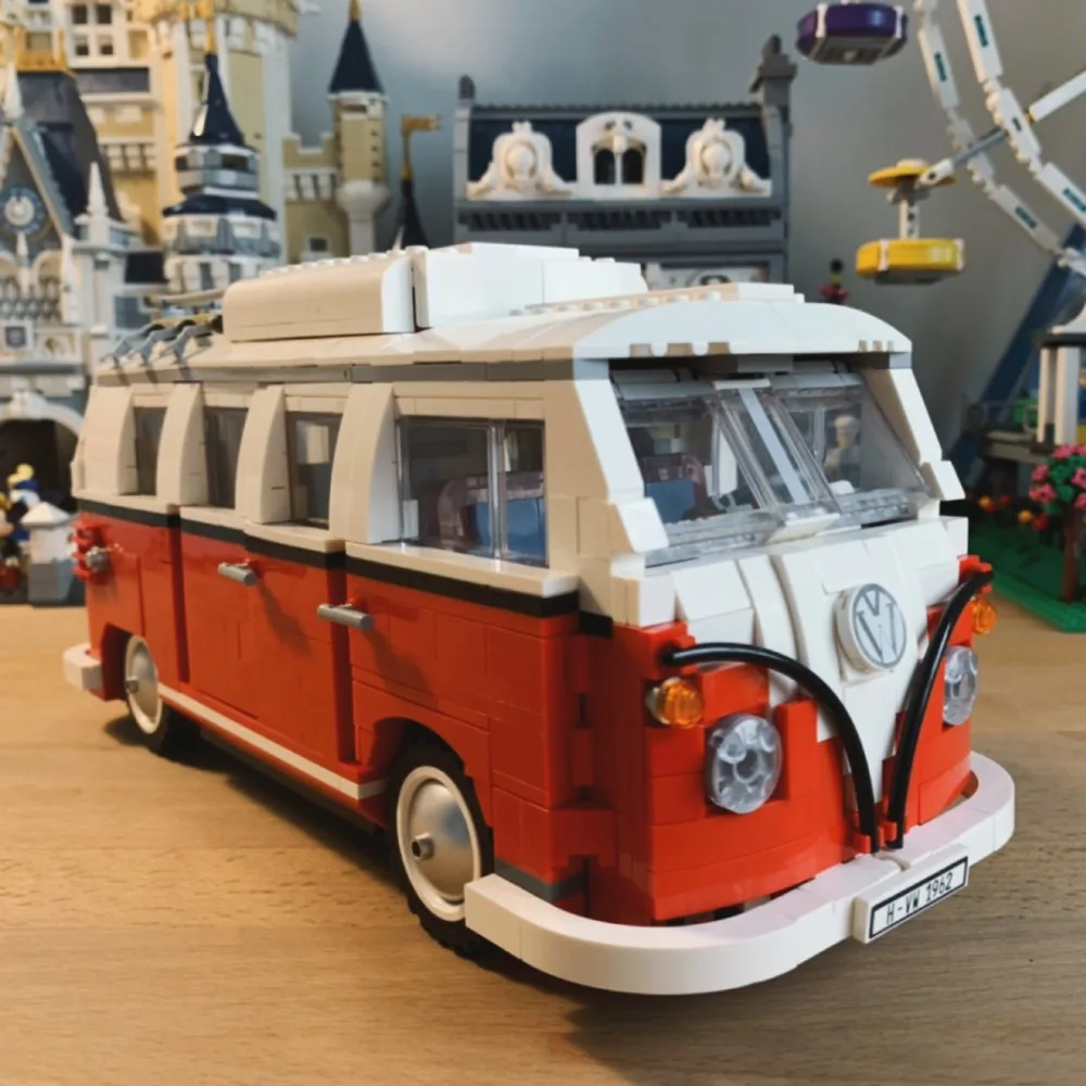 21001 Volkswagen T1 Camper Van Creator Expert Совместимость с Iegoset 10220 строительные блоки кирпичи модели классических машин игрушки подарки