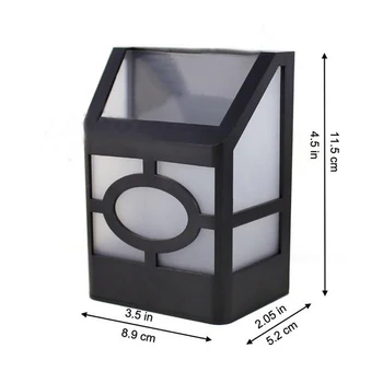 

Plastic Yard Lamp Sensor Outdoor Garden Fence Decoration Solar Powered