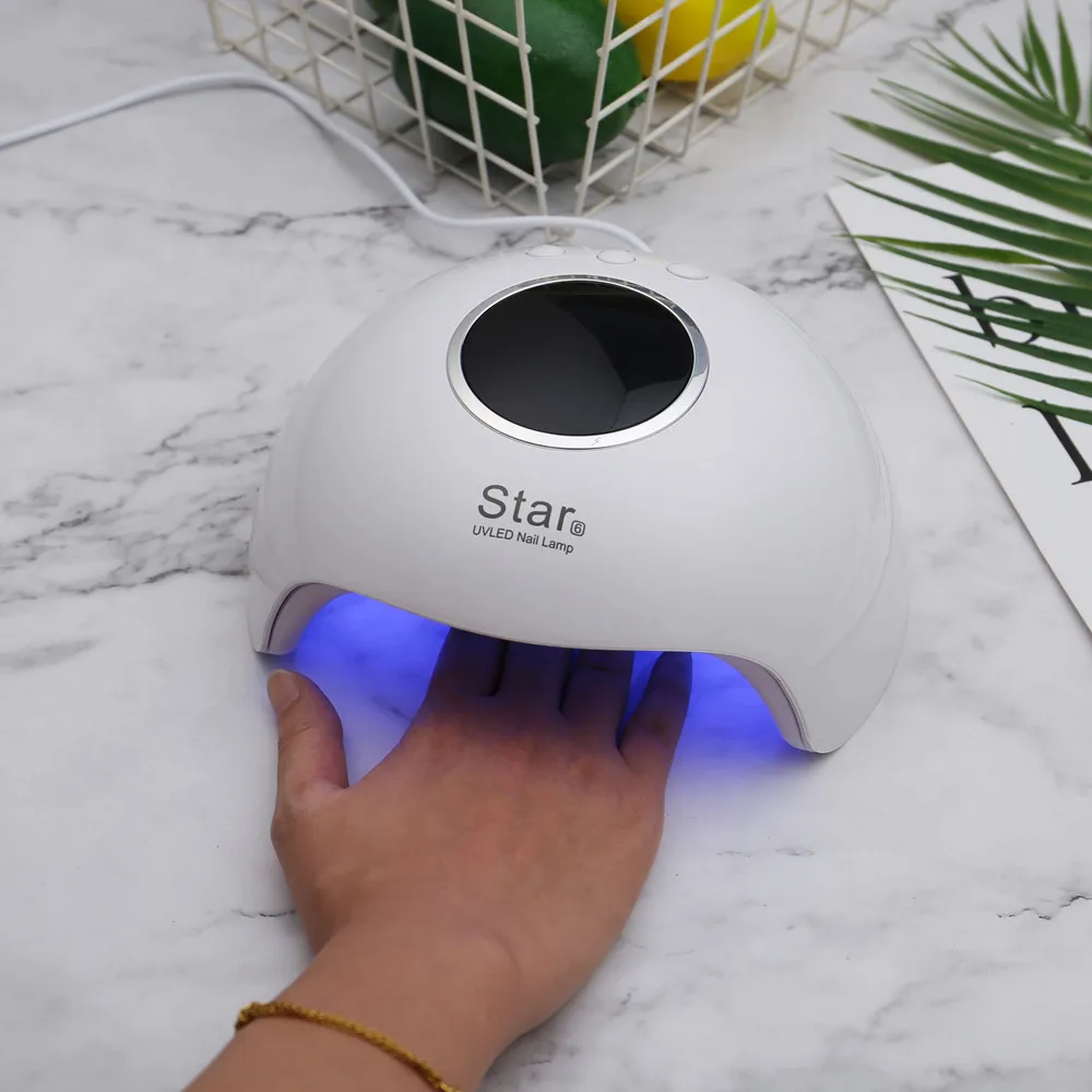 36 Вт УФ-лампа Star6 мини для сушки ногтей 12 светодиодов USB маленькая лампа для всех гель-маникюра ЖК-дисплей Сушилка для ногтей инструмент для ногтей
